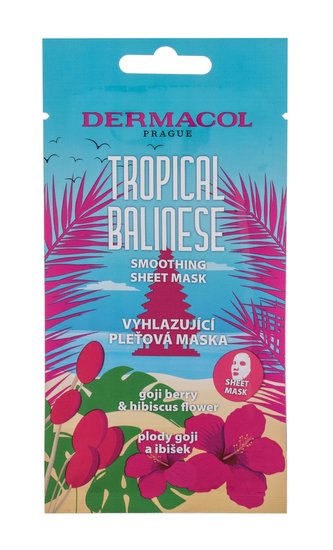 Dermacol Vyhlazující textilní maska Tropical Balinese (Smoothing Sheet Mask) woman