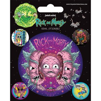 Vinylové samolepky Rick and Morty - Psychedelic Visions