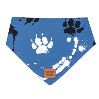 Kojenecký bavlněný šátek na krk New Baby Paw modrý S - velikost S