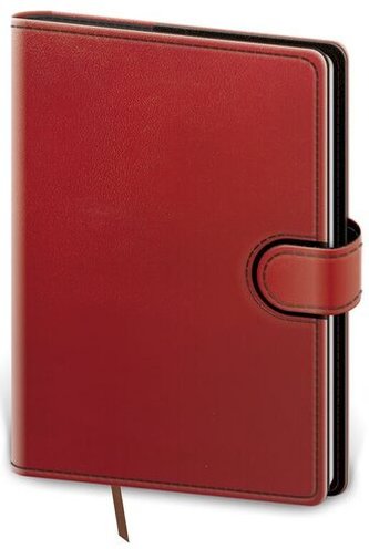 Diář 2022 Flip - červeno/černý, denní, B6