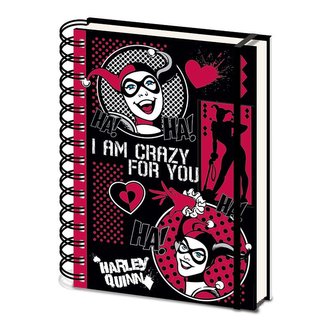 Zápisník Harley Quinn - I Am Crazy For You