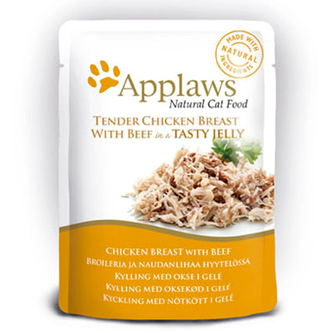 Applaws kapsička Cat Jelly Kuřecí prsa s hovězím 70g