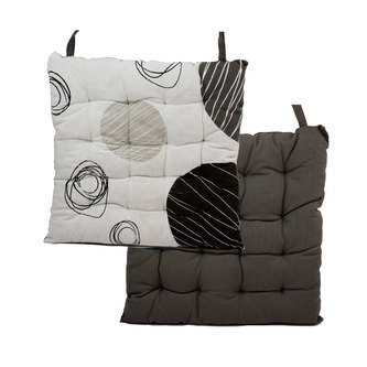 Podsedák prošívaný 40*40 cm, Kruhy