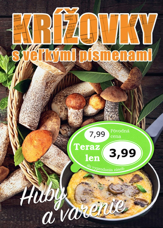 Krížovky s veľkými písmenami Huby a varenie