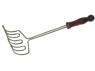 naběračka knedlíků 12,5cm nerez rukojeť dřev.