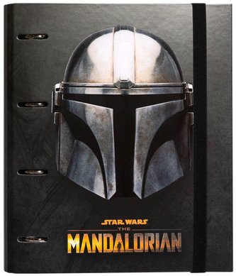 Kroužkový pořadač se spojovací svorkou Star Wars|Hvězdné války: The Mandalorian (28 x 32 x 7 cm)