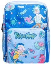 Školní batoh Rick And Morty: Virus Attack (objem 17,8 litrů, 37 x 40 x 12 cm) modrý polyester