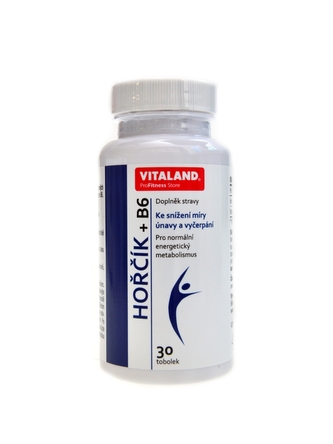 Vitaland - Hořčík forte + vitamín B6 30 kapslí