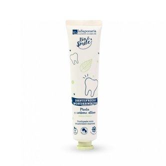 laSaponaria Bělicí zubní pasta WonderWhite - máta a aktivní uhlí BIO 75 ml