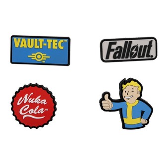 Gumové nášivky Fallout (4ks)