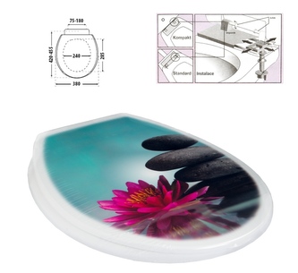 WC deska tůňka FLOWER