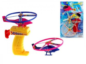 Vrtulník vystřelovací asst 2 barvy 2ks na kartě