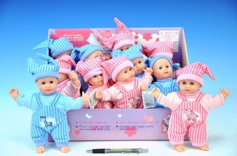 Panenka miminko 21cm měkké tělo, 2 druhy (1ks)