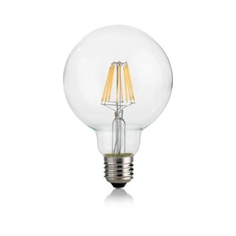 E27 08W GLOBO D095 TRASP 3000K CRI90