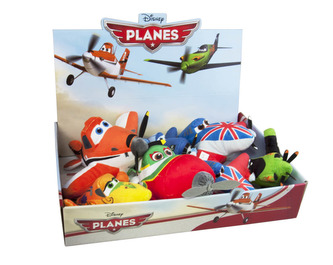 Planes plyš 20cm asst 6 druhů 12ks v boxu od 0 měsíců