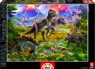 Puzzle Dinosauři na lovu 500 dílků