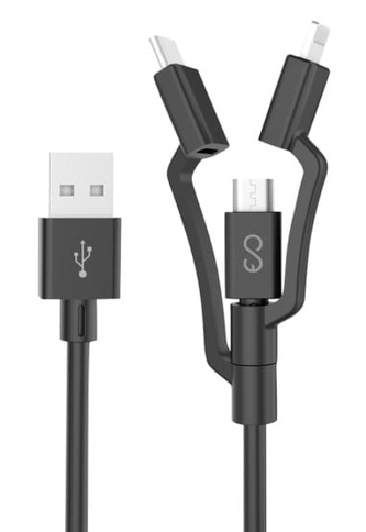 Epico 3v1 Lightning connector, USB-C, micro USB