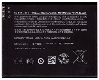 MICROSOFT BV-T4D BATERIE 3.340mAh Li-Ion (BULK)