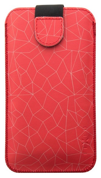 FIXED Soft Slim pouzdro se zavíráním 6XL, Red Mesh