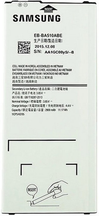 Samsung EB-BA510ABE baterie 2900mAh Li-Ion BULK