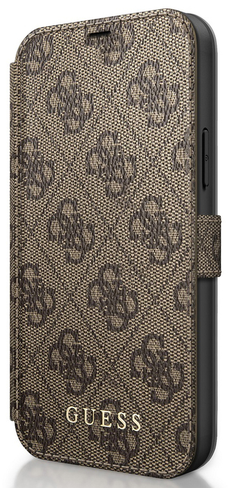 Guess Charms Book Case 4G iPhone 12/12 Pro, Brown