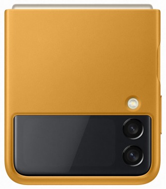Samsung EF-VF711LYE Leather Cover Z Flip3, Mustard