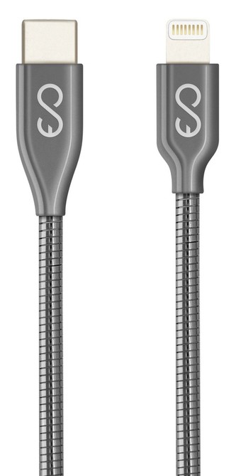 Epico nerezový USB-C to Lightning kabel Space Grey