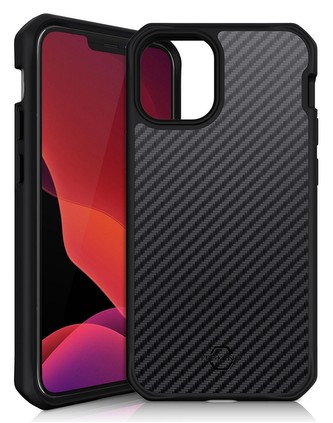 ITSKINS Hybrid Carbon 3m iPhone 12 Pro Max, Black