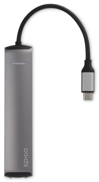 Epico USB-C hub slim Space Grey