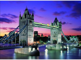 Puzzle Noční TOWER BRIDGE, 1000 dílků