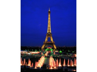 1000 Neonová Eiffelova věž, Paříž