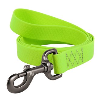 Vodítko voděodolné Waudog Collartex limetkově zelené (122cm/2,0cm)