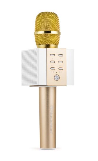 Technaxx ELEGANCE bluetooth karaoke mikrofon, 2x5W repro, zlatá (BT-X45)