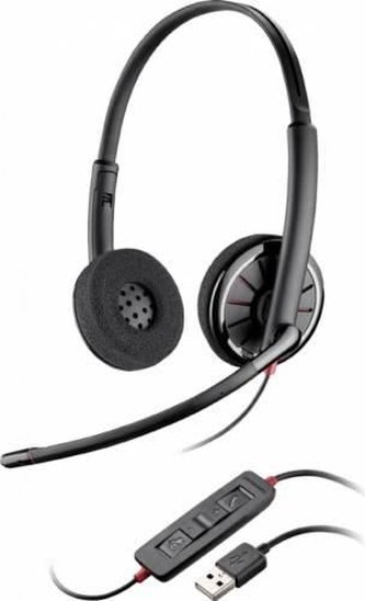 Plantronics BLACKWIRE 3220, náhlavní souprava na obě uši se sponou, C3220, USB-A konektor, černá Plantronics BLACKWIRE 3220, náhlavní souprava na obě uši se sponou, C3220, USB-A konektor, černá