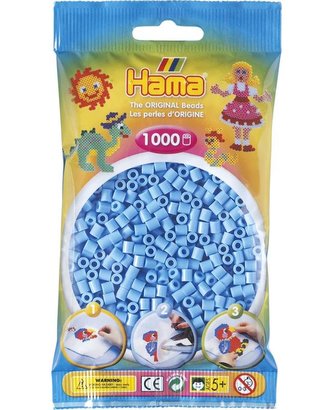 Pastelově modré korálky 1.000ks MIDI