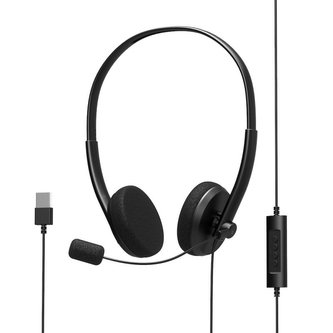 PORT CONNECT - Stereo headset s mikrofonem, USB-A, černá PORT CONNECT - Stereo headset s mikrofonem, USB-A, černá