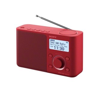 Sony XDR-S61D, přenosné digitální rádio DAB/DAB+ s LCD displayem, červená