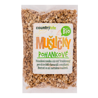 Těstoviny mušličky pohankové 300 g BIO   COUNTRY LIFE