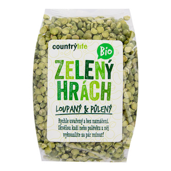 Hrách zelený půlený 500 g BIO   COUNTRY LIFE