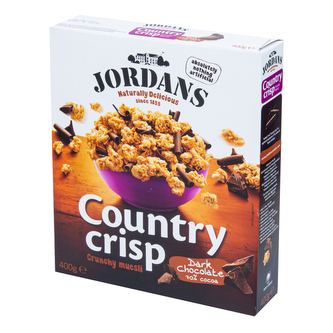 Müsli křupavé s hořkou čokoládou 400 g   JORDANS