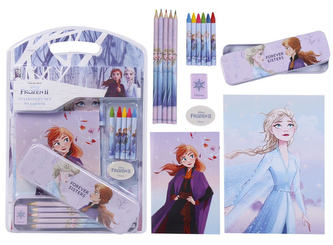 Set školních potřeb Frozen II|Ledové království 2: Forever Sisters 7 předmětů (22 x 35 cm)