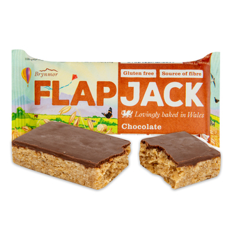 Flapjack ovesný s polevou s čokoládovou příchutí bezlepkový 80 g   WHOLEBAKE