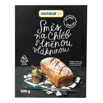Směs na chléb s lněnou vlákninou bezlepkový 500 g   NOMINAL