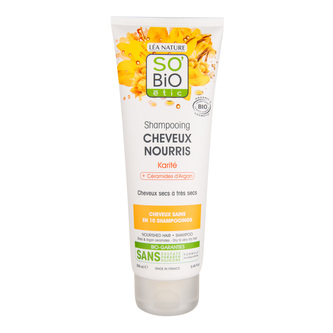 Šampon jemný výživný s karité a arganovými ceramidy 250 ml BIO   SO’BiO étic