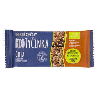 Tyčinka sezamovo-lněná s chia semínky 40 g BIO   DOBRÉ ČASY