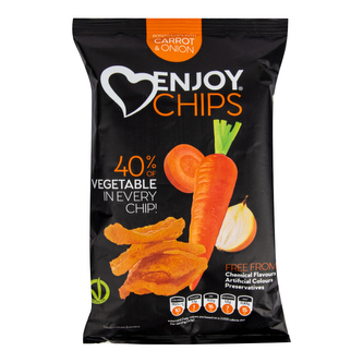 Chipsy bramborové s mrkví a cibulí 40 g   ENJOY CHIPS SE