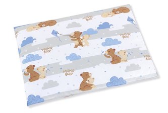 Polštářek pro kojence do postýlky - medvídci - 42x32 cm - tenký