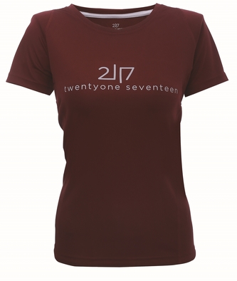 TUN - dámské funkční triko s kr.rukávem - Wine Red - 40