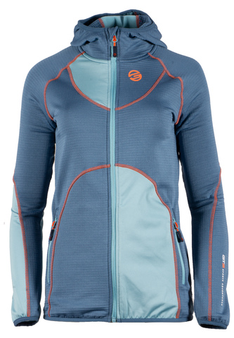 GTS 3015 L S20 - Dámská mikina Waffle Fleece, Bicolour - smoke - 42