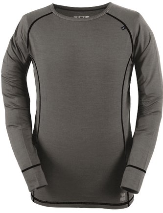 ULLANGER - pánský top s dl. rukávem (merino vlna) - šedý - L